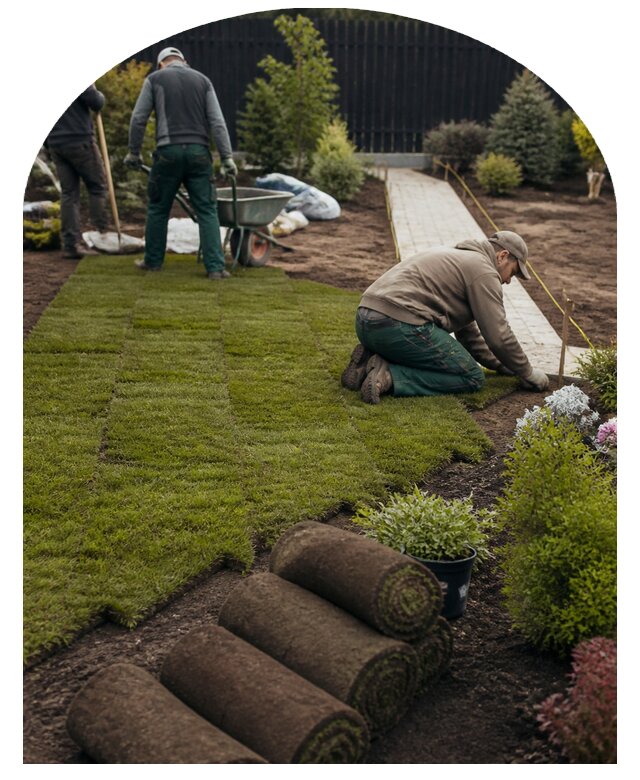 Ландшафтный дизайн участка 6 соток под ключ в Валуйках
